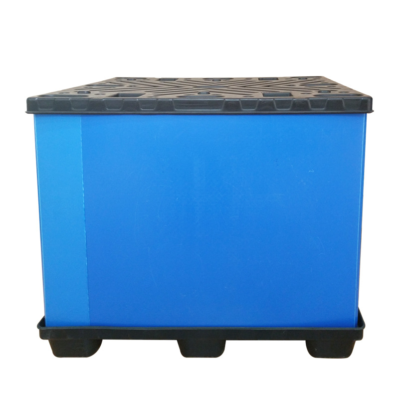 大型塑料周转箱 仓储物流中心可折叠塑料围板箱 汽车零部件周转